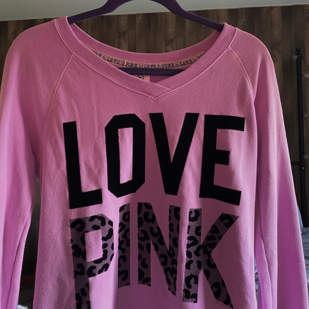 XS Victoria Secret Pink Purple Long Sleeve